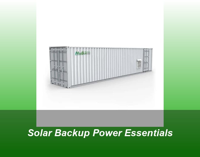 Solar Backup Power Essentials